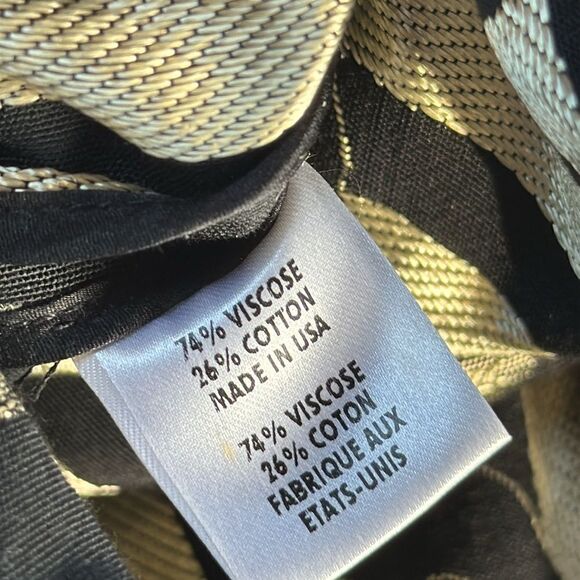 Adam Lippes Adam plus eve Metallic Gold Black Chain Link Dress 6 - Picture 6 of 6